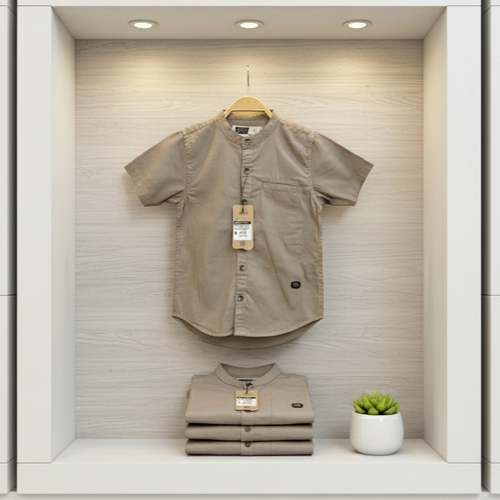 Kemeja Koko anak Polos Model terbaru - Kemeja koko anak agera junior Bahan adem Twill
