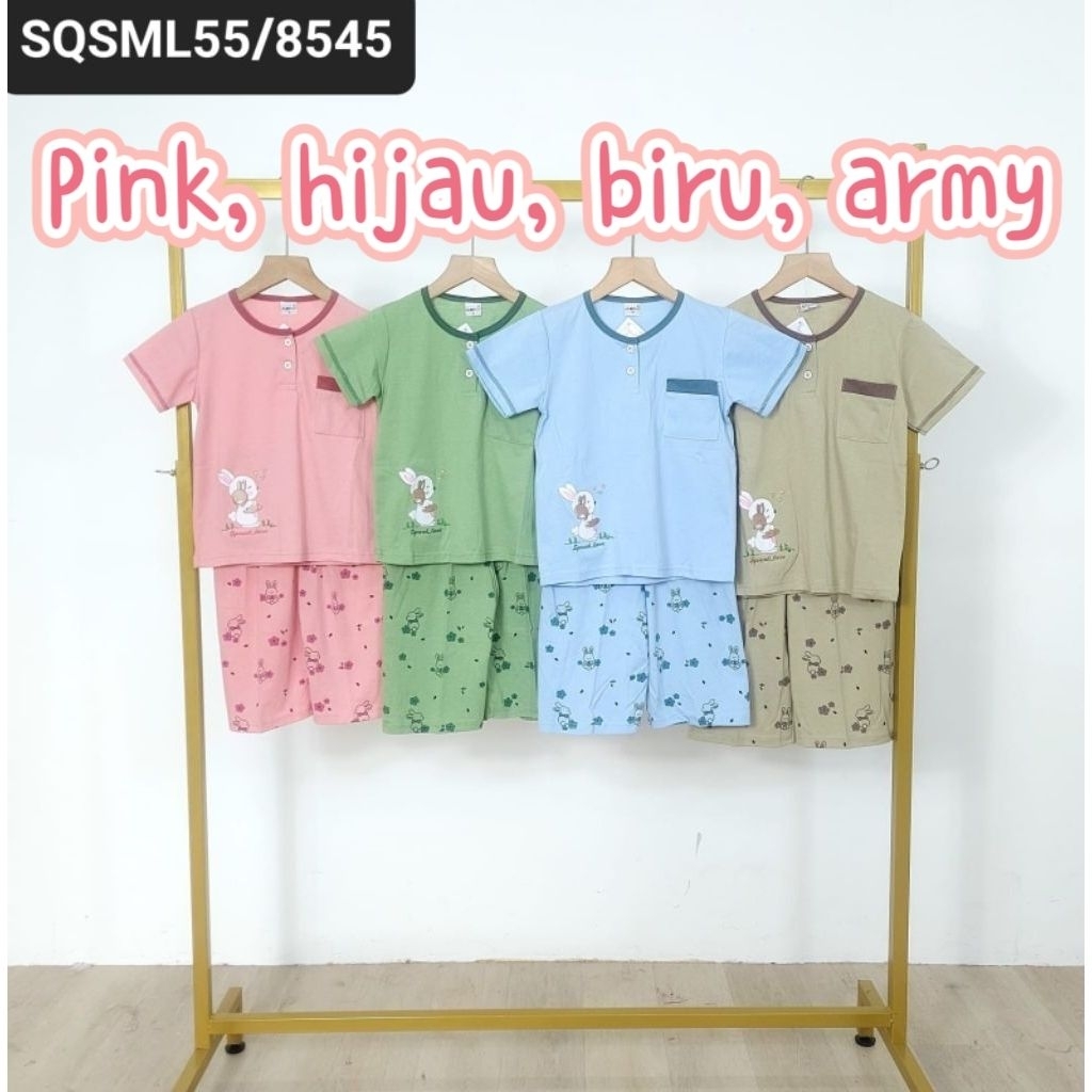 BABYDOLL AMRO LABEL PUTIH ANAK SML 8545