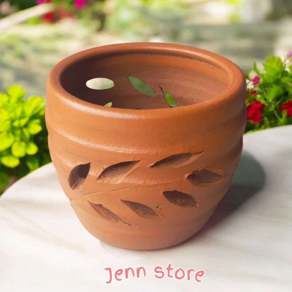 pot tanah liat pot anggrek  11cm t9