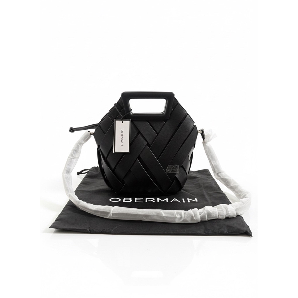 NEW Tas Wanita Obermain in Black Bretta Top Obermain Sling Bag Handle Bag Obermain Warna Hitam Tas H