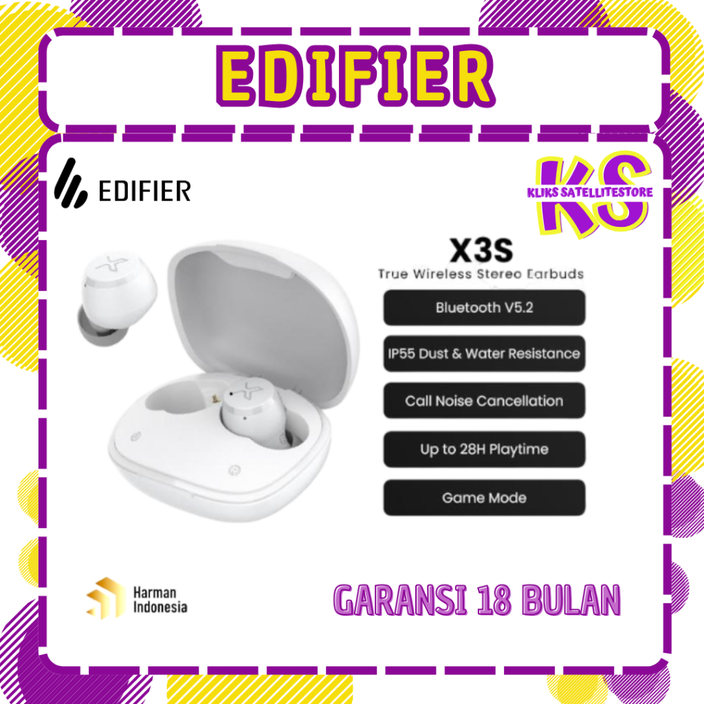 EDIFIER TWS X3s True Wireless Stereo Earbuds