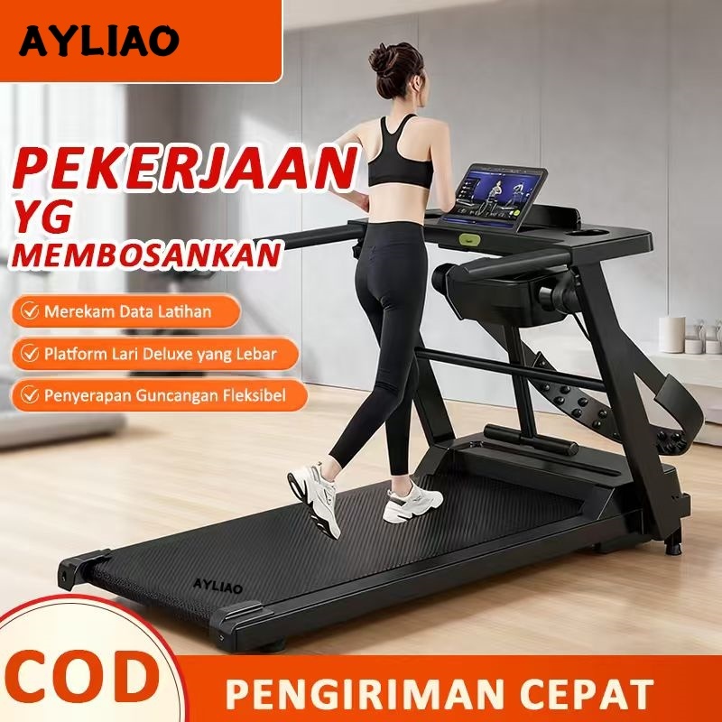 AYLIAO Treadmill Electric Low Watt Treadmill Portable Walking Pad Treadmill