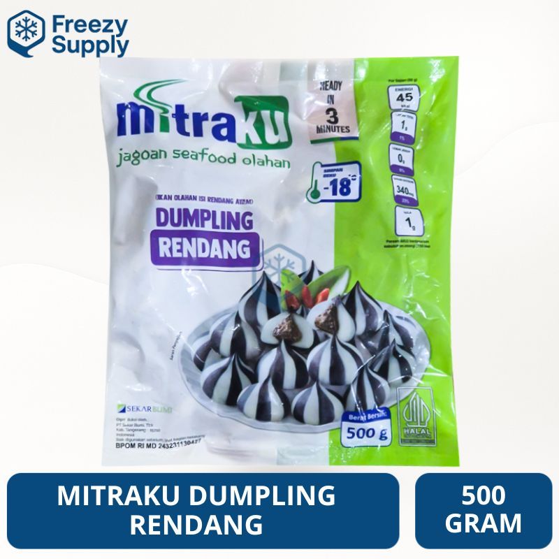 Mitraku Dumpling Rendang 500 Gram Seafood Olahan