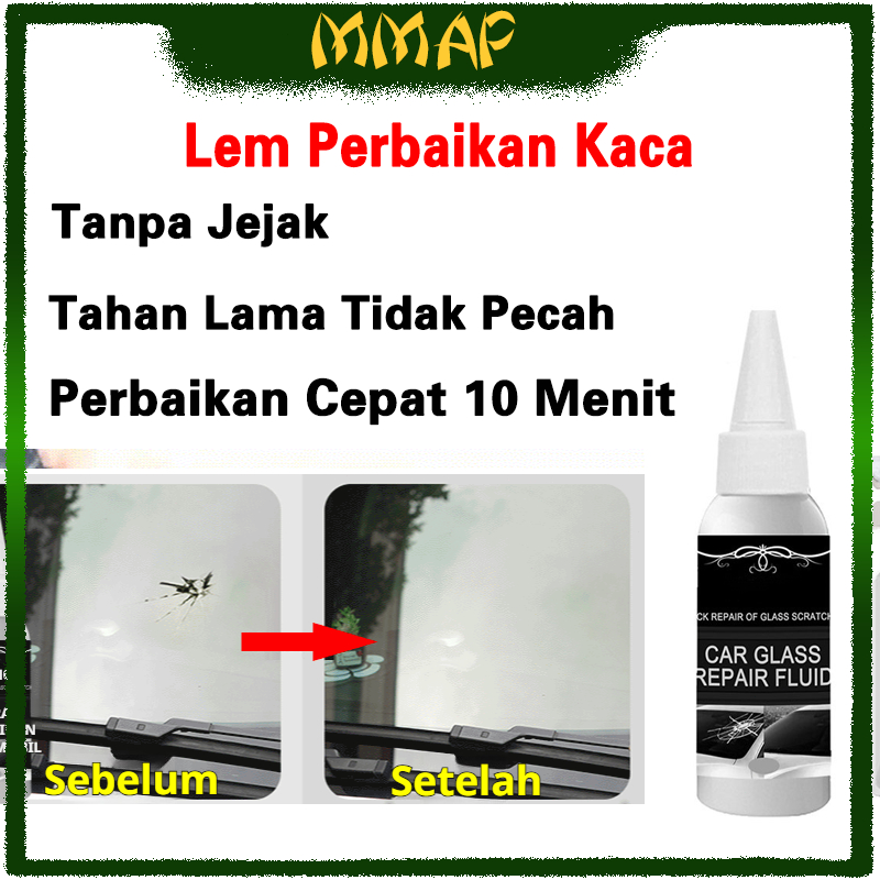 Lem Perbaiki Kaca/Lem Retak Kaca/Perbaiki Goresan Kaca/Mobil/Cepat Kering/Hasil Jernih/Tidak Berubah
