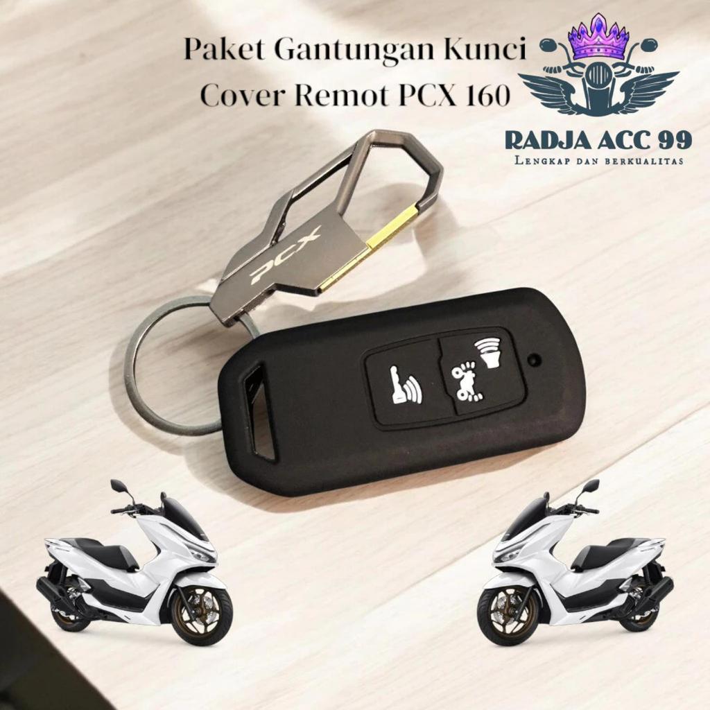 Cover Remot Pcx 160 + Gantungan Kunci Pcx 160 Bahan Stainless Premium