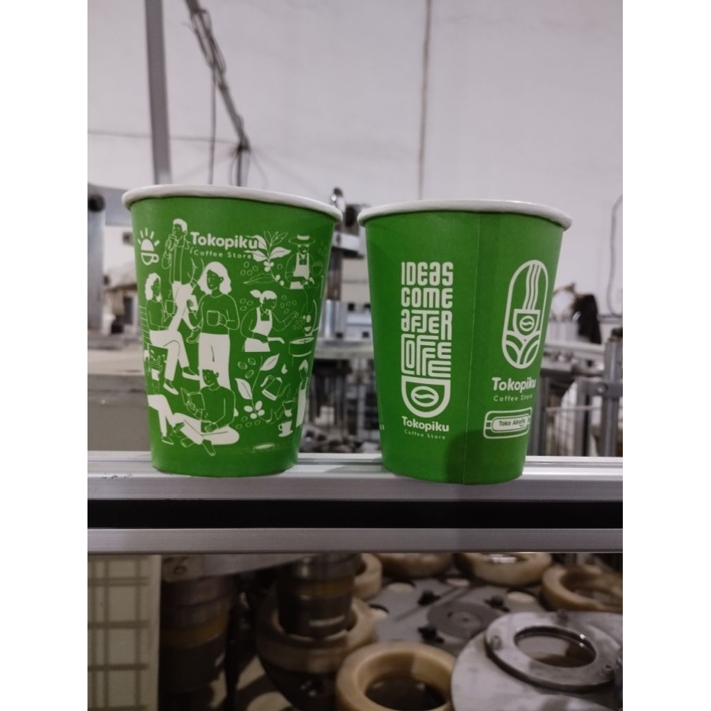 paper cup gelas kopi 8oz coustem murah banget keren kekinian.