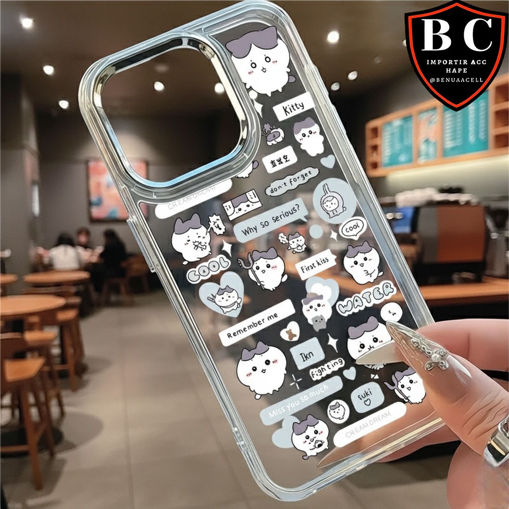 SOFT CASE MILITARY CLEAR MOTIF LUCU ESTETIK FOR IPHONE 17 17 AIR 17 PRO 17 PRO MAX 8 8 PLUS 7 7 PLUS