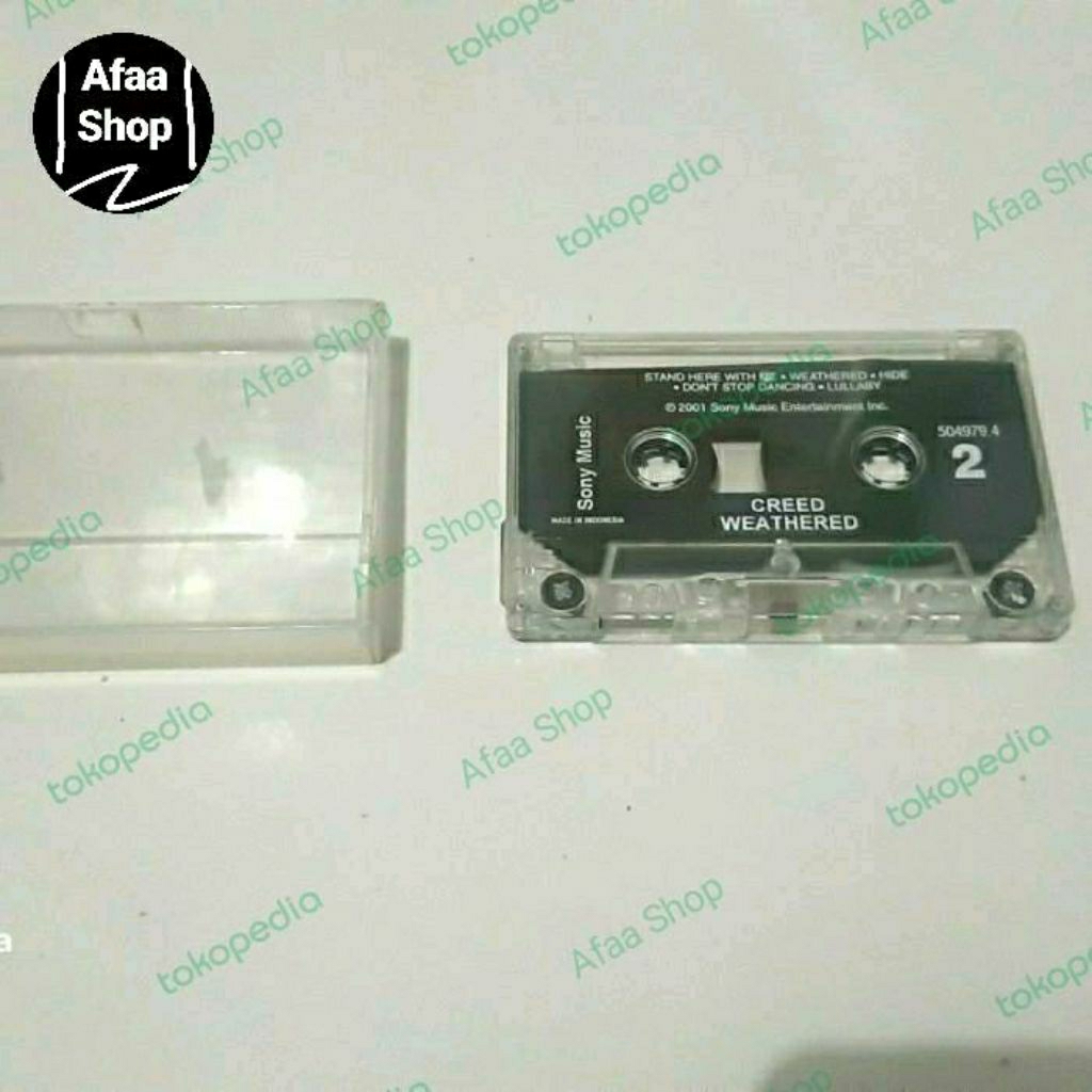 Kaset pita musik lagu rock creed weathered 2001