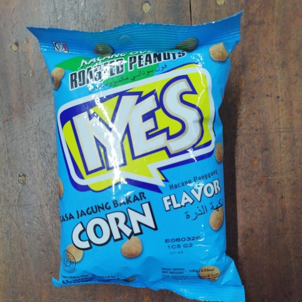 Snack Kacang oven iyes rasa jagung