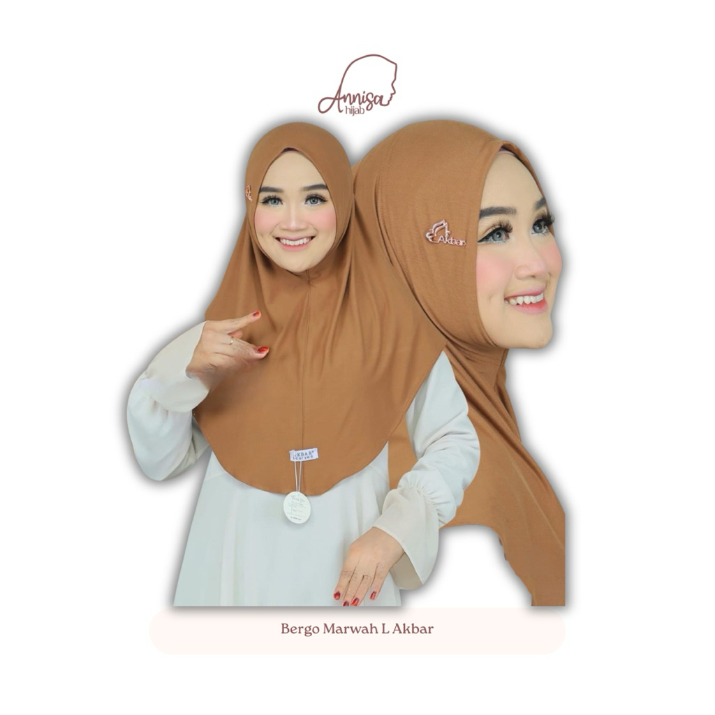 Annisa Hijab -Bergo Marwah L Akbar Hijab Instan Oval