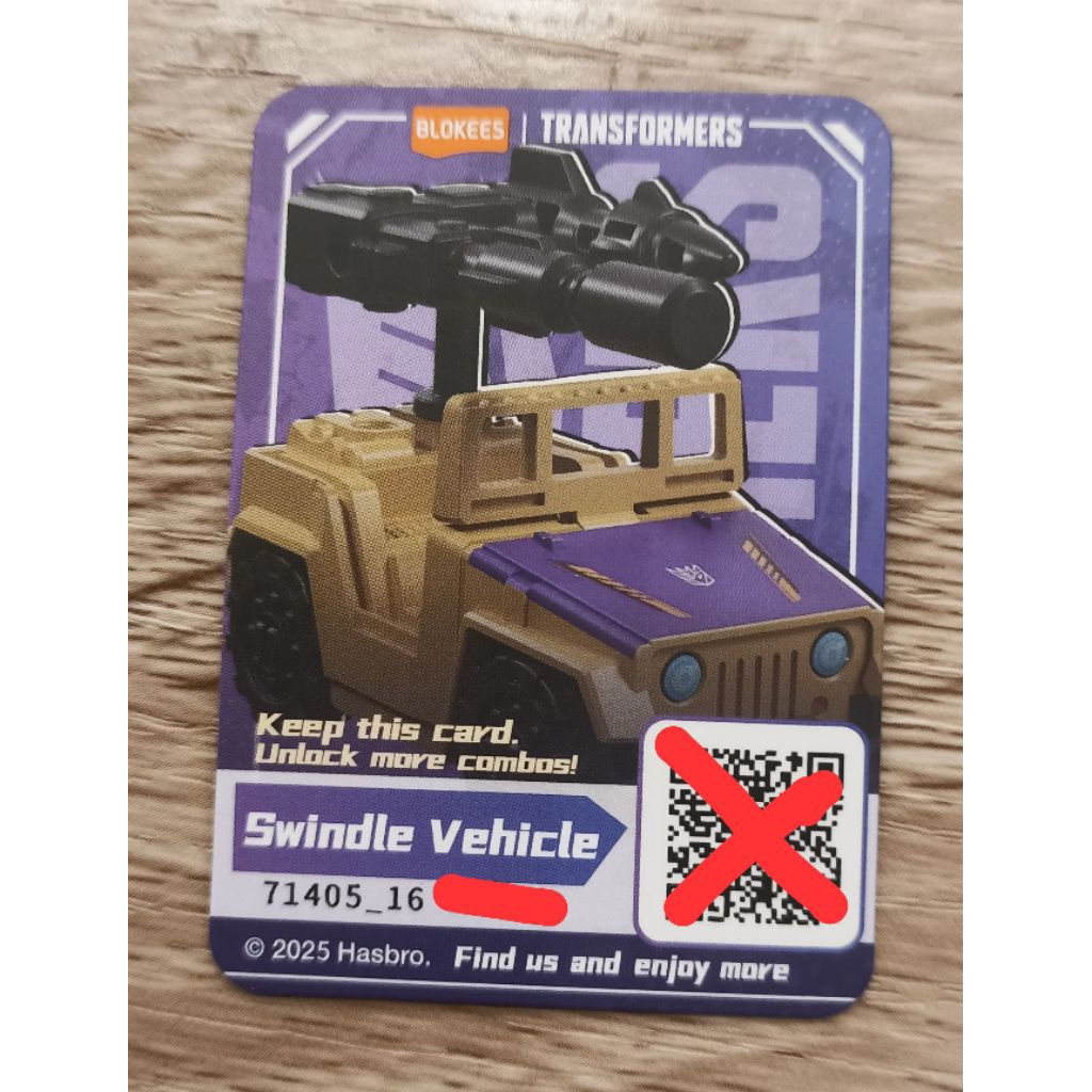 Blokees Transformers Galaxy Version Defender 05 (GVD05) - Swindle Vehicle (OFC) BACA DESKRIPSI