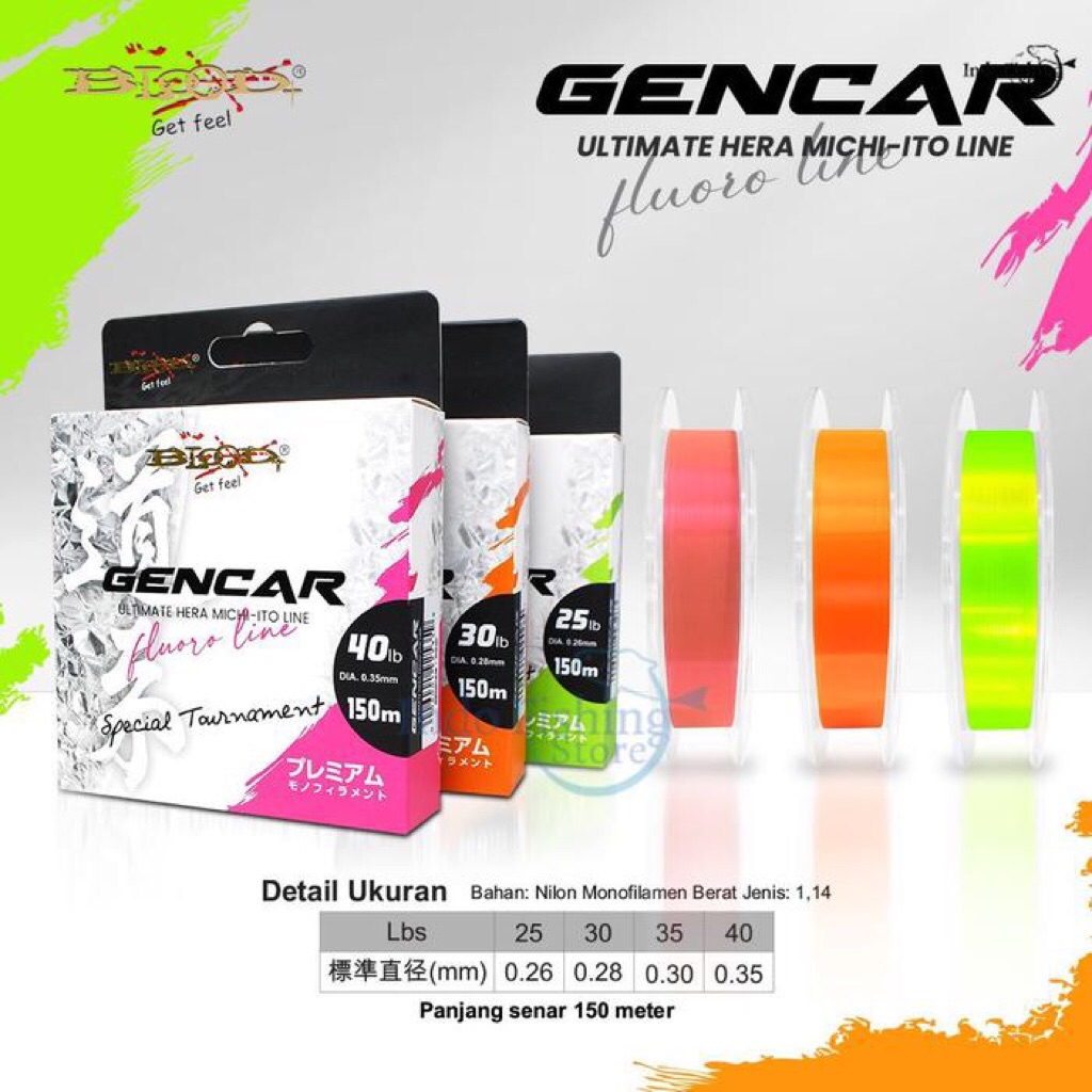 Senar Pancing Blood Gencar 150 meter Special Tournament