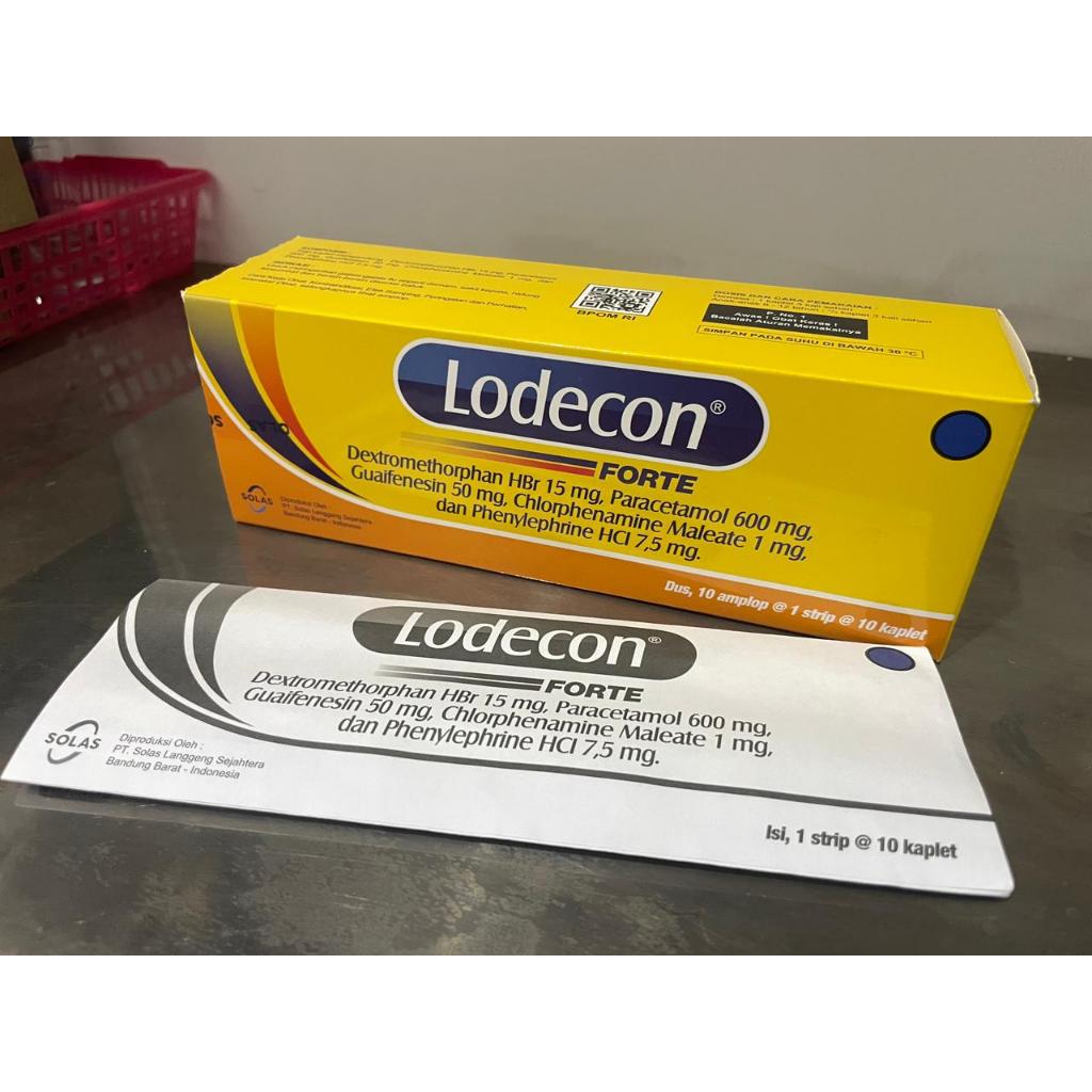 NURAF* LODECON FORTE DEMAM,FLU DAN BATUK1strip@10tablet