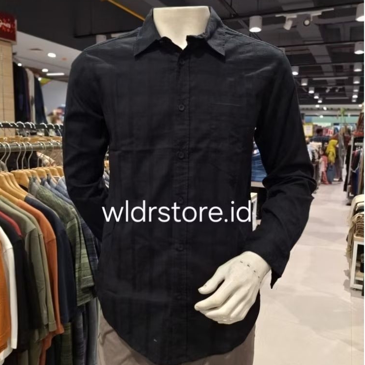 KEMEJA PRIA GABRIELLE ORIGINAL REGULAR FIT HITAM