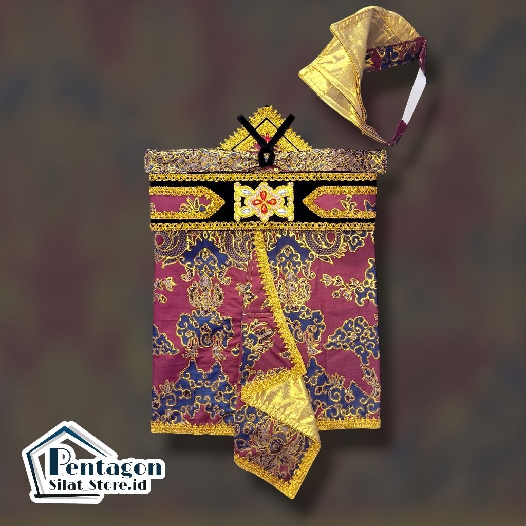 Dodot Silat Sembong Silat Merah Maroon Premium 3 Layer