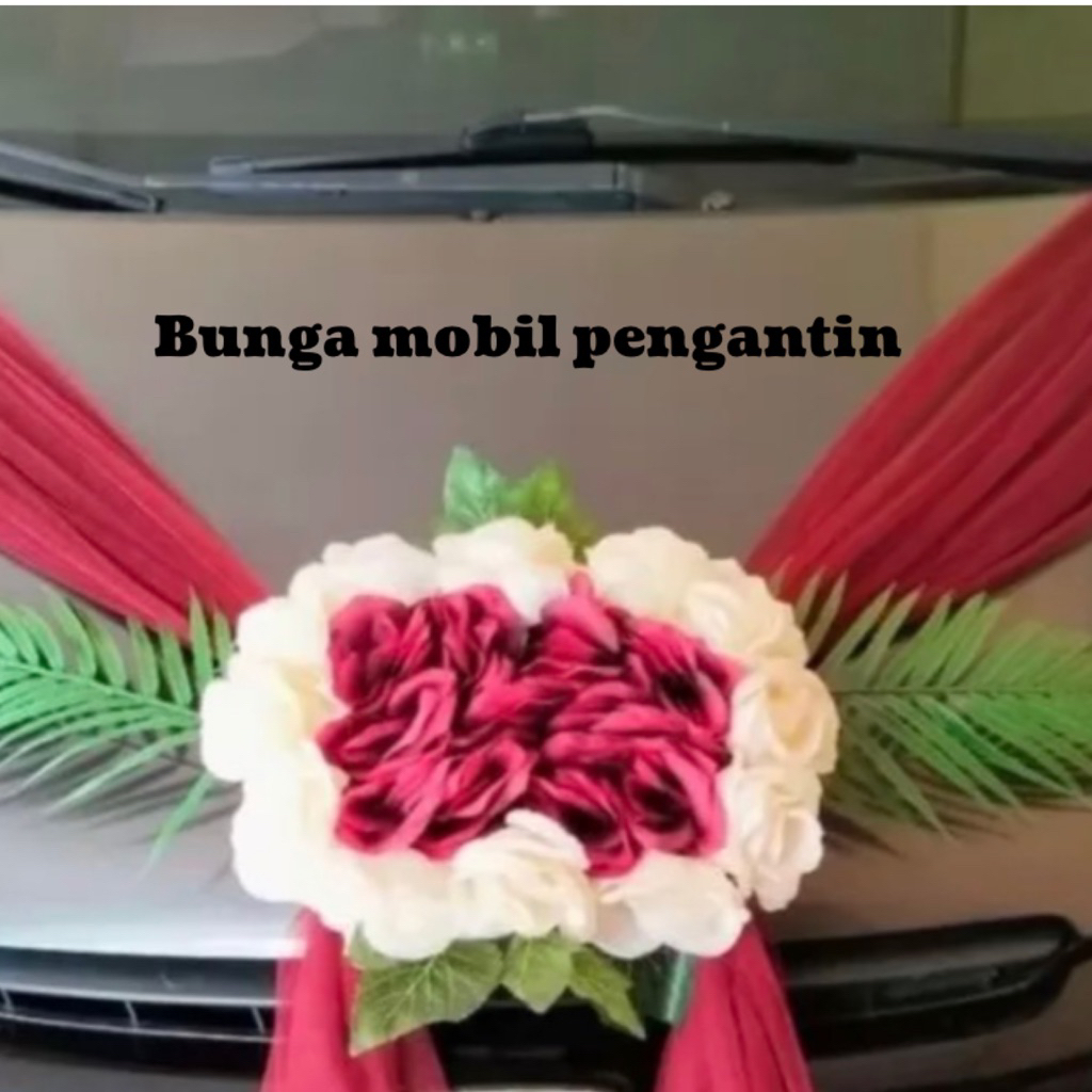 BUNGA MOBIL PENGANTIN (READY STOCK) / bunga hiasan mobil pengantin / pita mobil pengantin / bunga