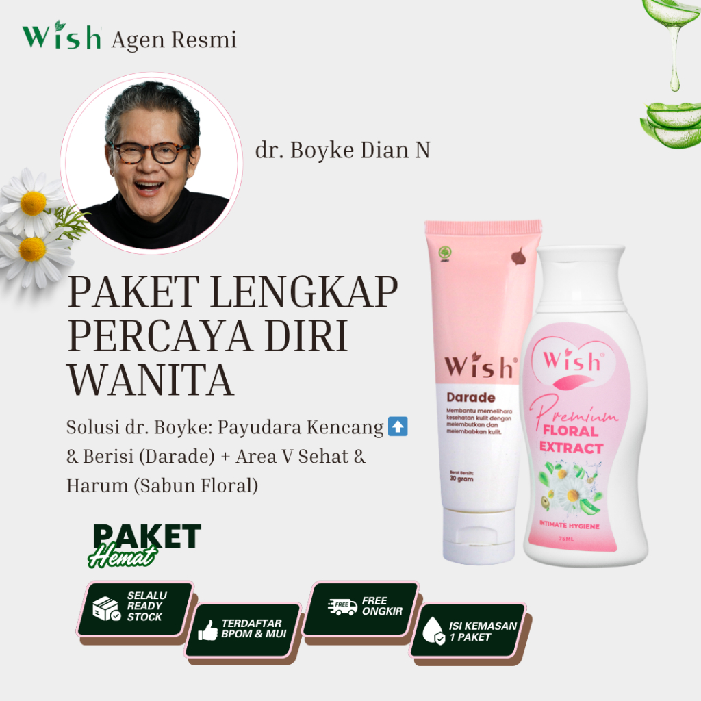 Paket Pengencang Payudara 7 Hari & Sabun Kewanitaan dr Boyke Darade + Floral 75ml