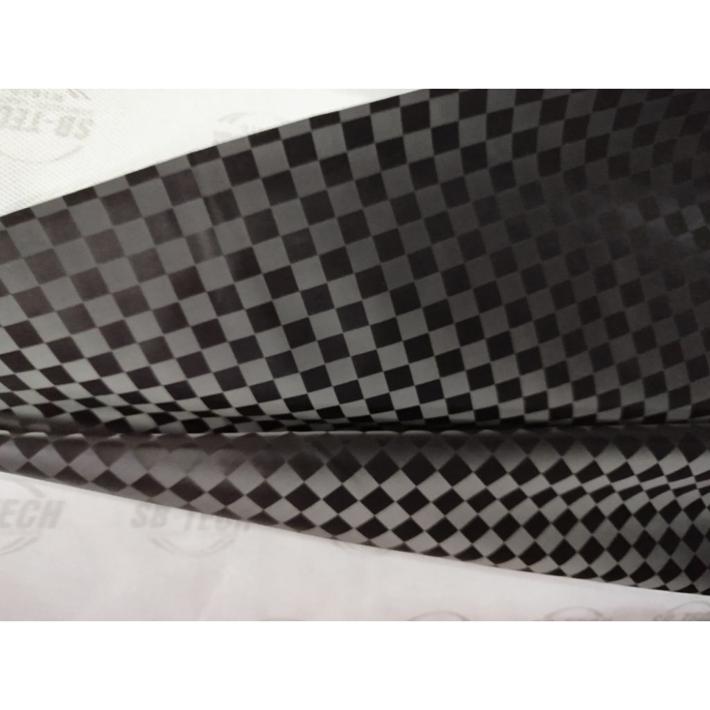 Bahan jok motor meteran SB-TECH 3D/jok motor meteran motif CATUR 3D/kulit jok motor meteran