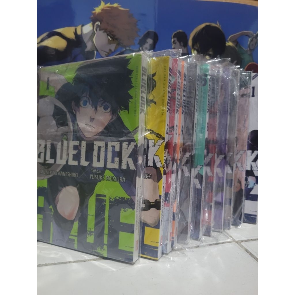 Komik Blue Lock Elex Set 1-11 bonus merch sticker photocard poster