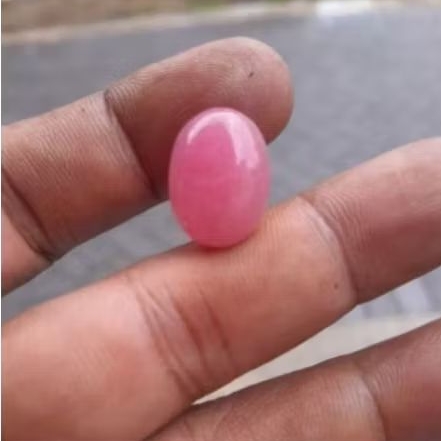 batu giok aventurin madagaskar merah muda