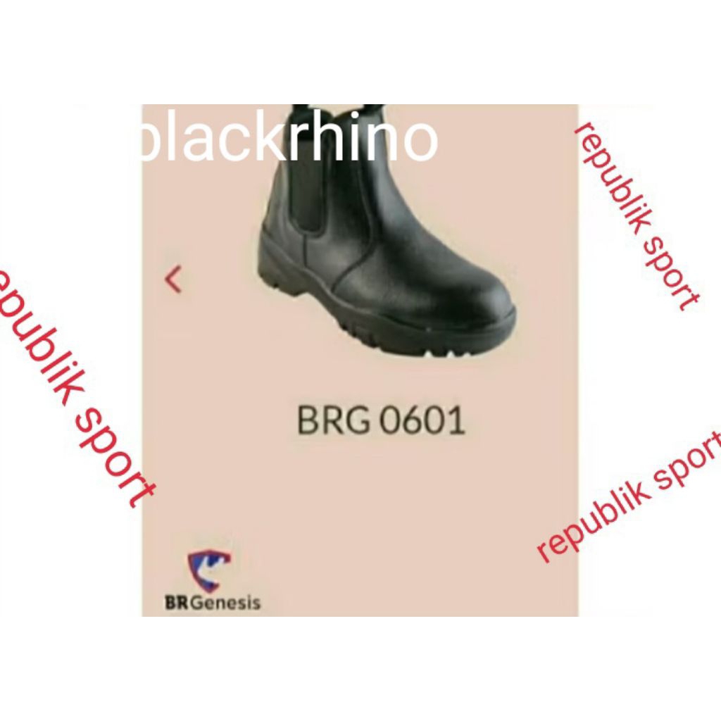 Safety Shoes Blackrhino BRG 0601 Full Black 100%Original