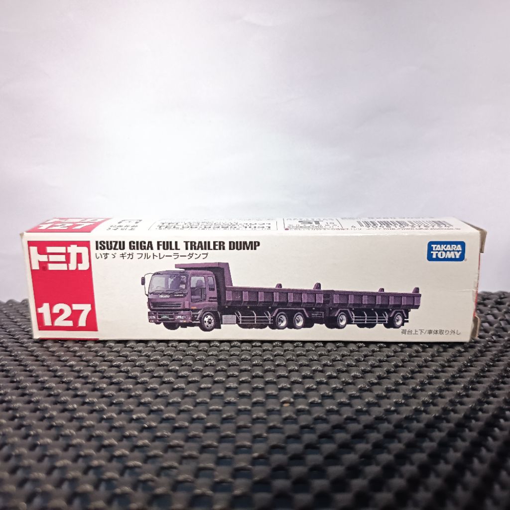 Tomica Long No 127 Isuzu Giga Full Trailer Dump