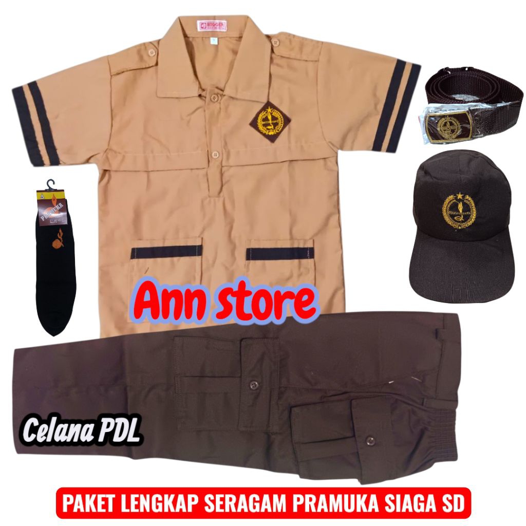 Seragam pramuka siaga sd laki laki,Celana pramuka PDL sd laki laki,Baju pramuka siaga sd laki laki