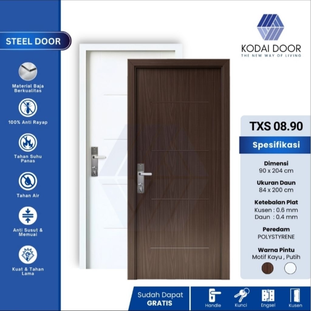 PINTU BAJA KODAI STEEL DOOR TXS - 08