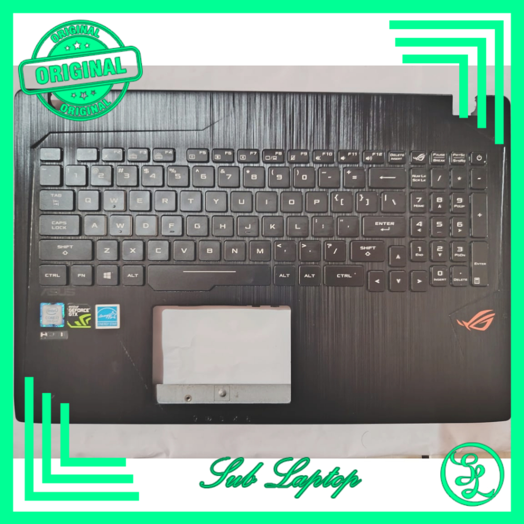 Tuts Tombol Asus ROG GL553V GL553VD GL553VW FX53VD ZX53V ZX53VW FX553VD ZX553VD Hitam Mulus Harga Pe