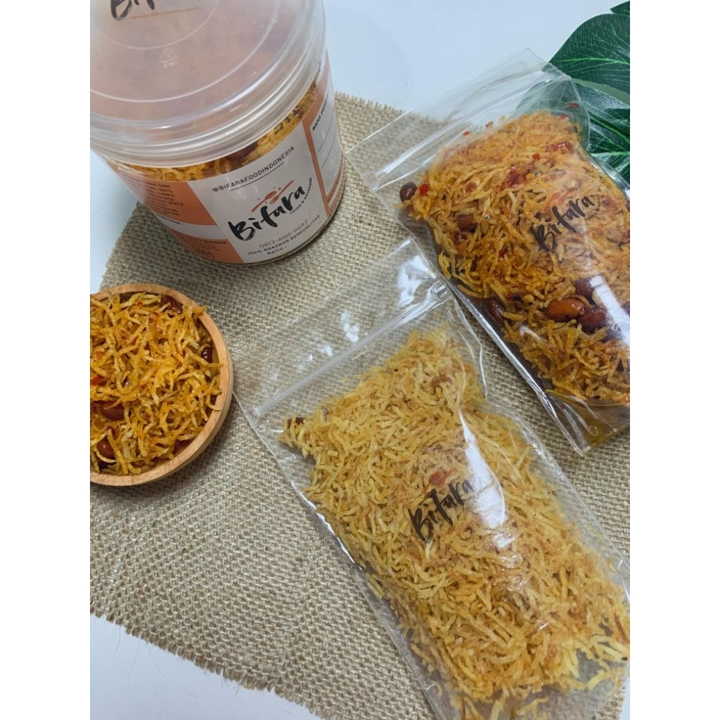 Keripik kentang mustofa balado (100gr) TERMURAH-cemilan keripik kentang renyah gurih pedas manis|BIF