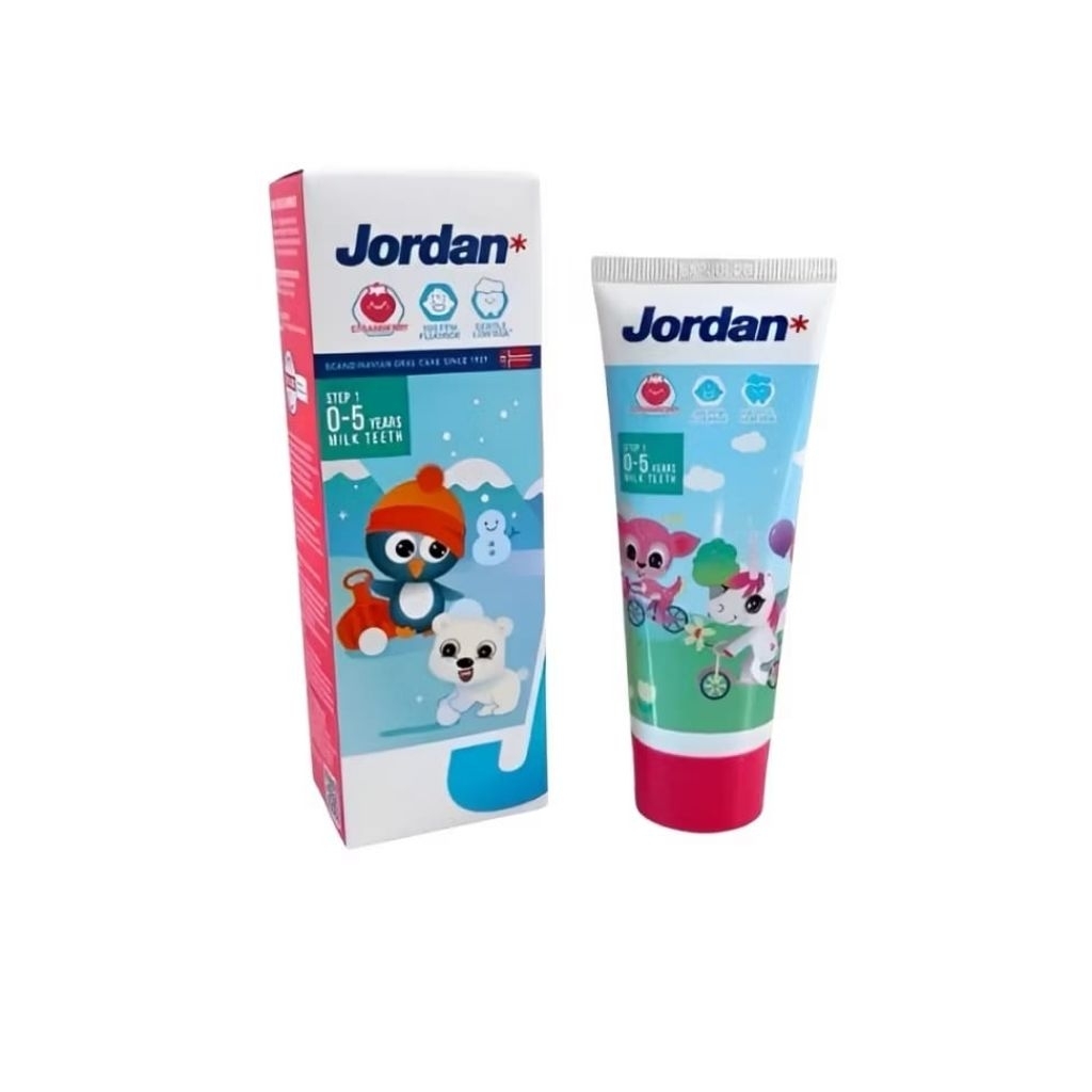 Jordan ODOL Toothpaste Step 1 | STRAWBERRY