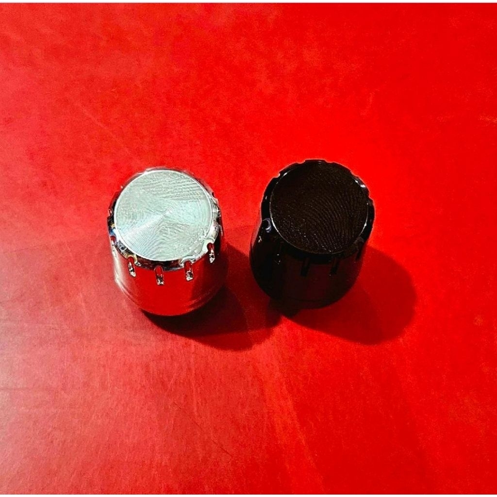 KNOP POTENSIO PMA / SPEAKER AKTIF POLYTRON ORIGINAL KECIL 1,5 CM PLASTIK - KROM