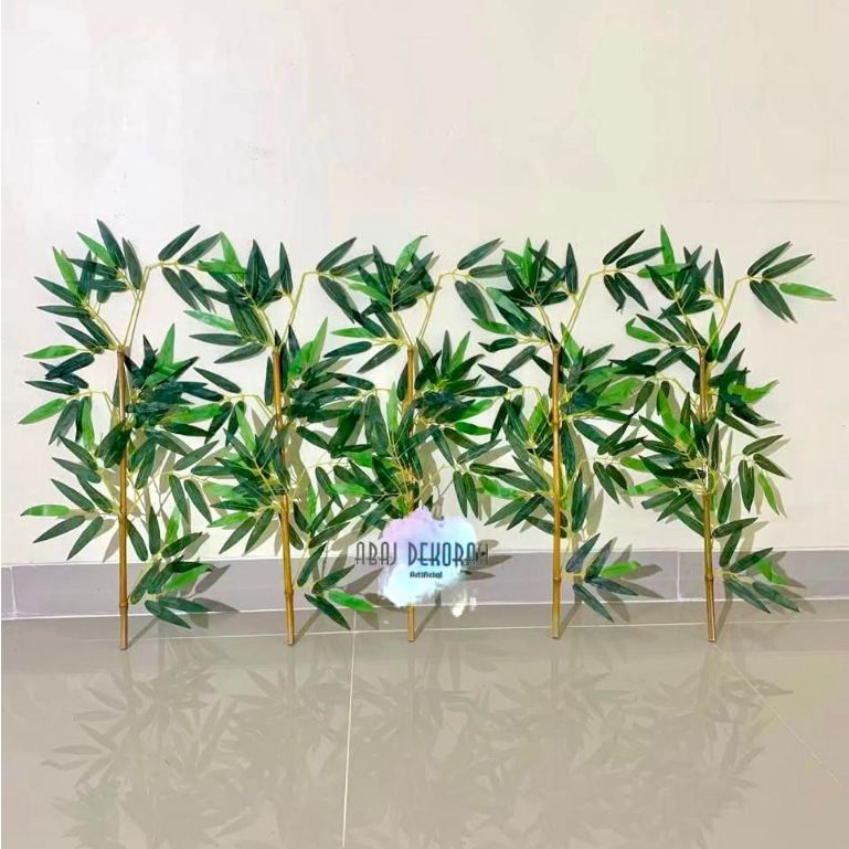 Batang Bambu 75cm Artificial tanaman hias dekorasi hiasan partisi penyekat pembatas ruangan sekat