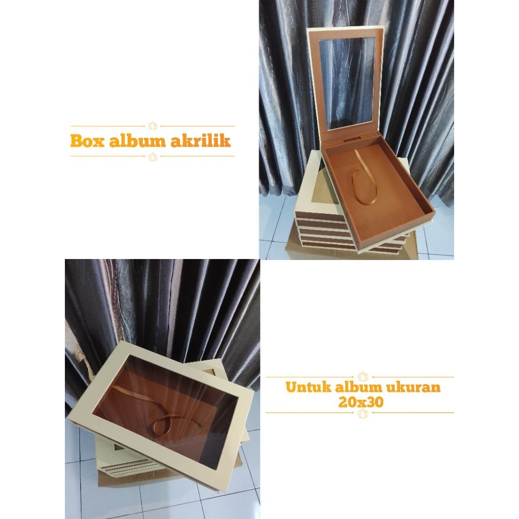 Box album akrilik//ukuran 20x30//box saja//tanpa album