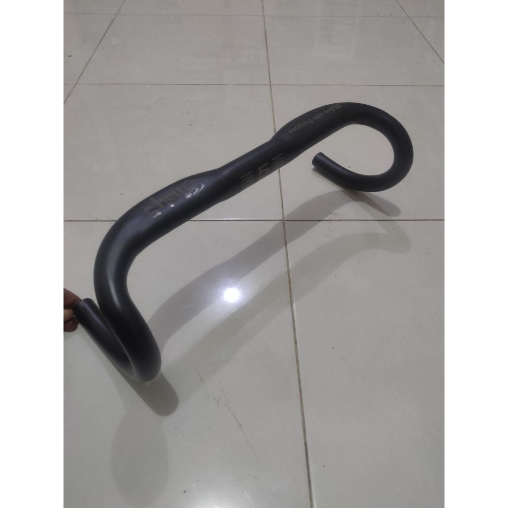 Stang balap dropbar GT half5 aero pipih gepeng oversize inner cable 380mm 400mm