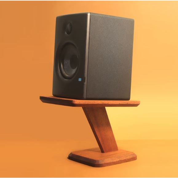 Stand Speaker Kayu Jati Solid | Dudukan Rak Speaker Monitor Studio Bookshelf Kayu Aesthetic Premium