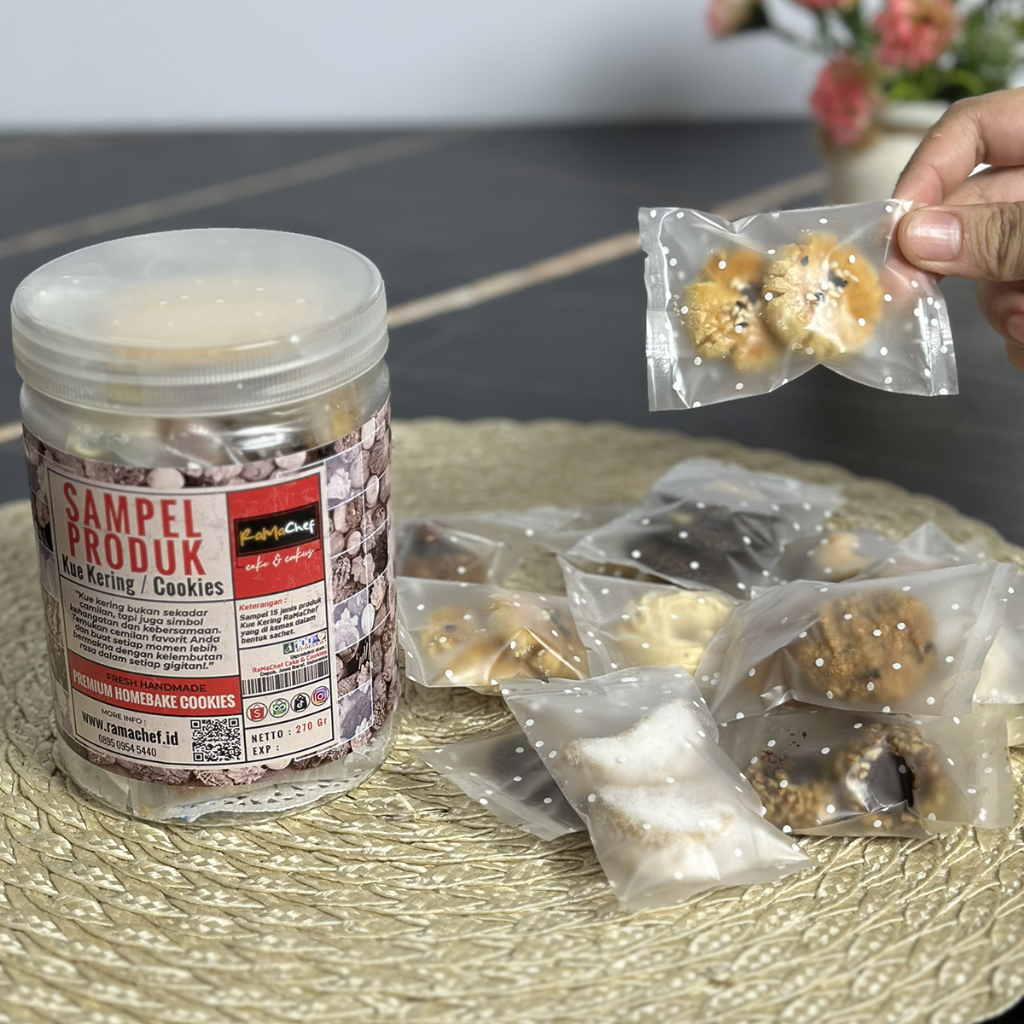 TESTER Kue Kering Sampel Produk 15 Varian Sachet Homemade by RaMaChef