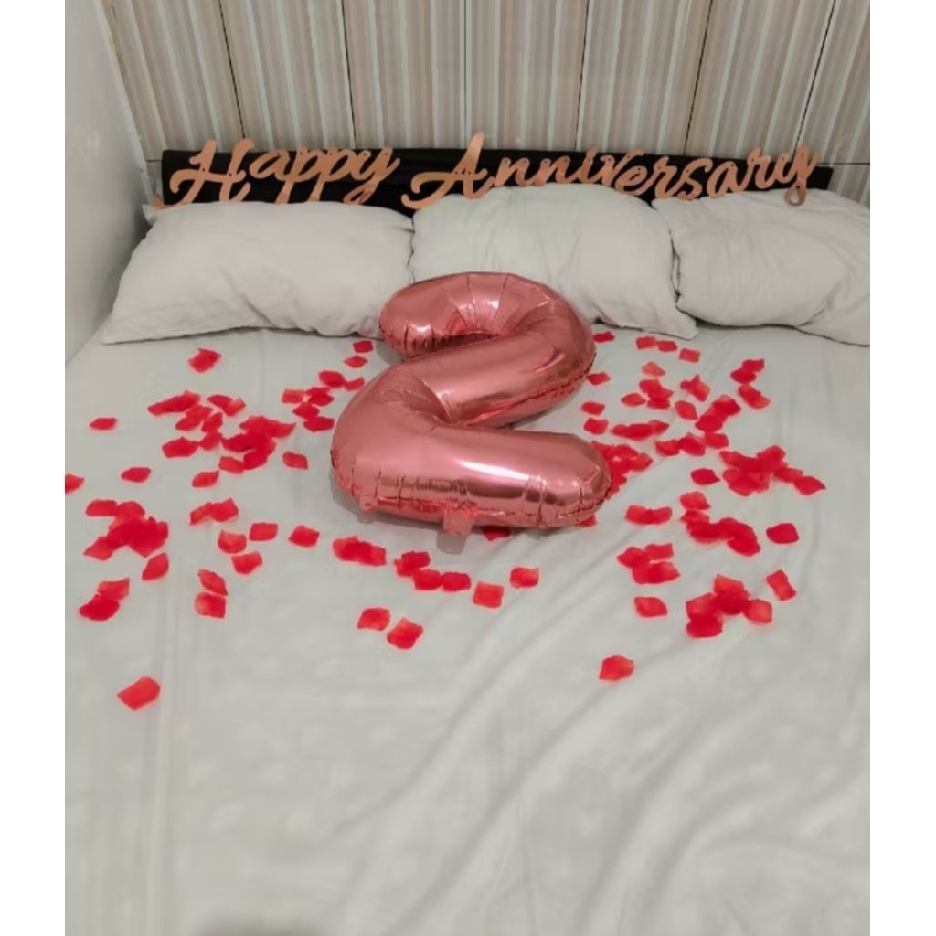PAKET DEKORASI PESTA HAPPY ANNIVERSARY ROMANTIS