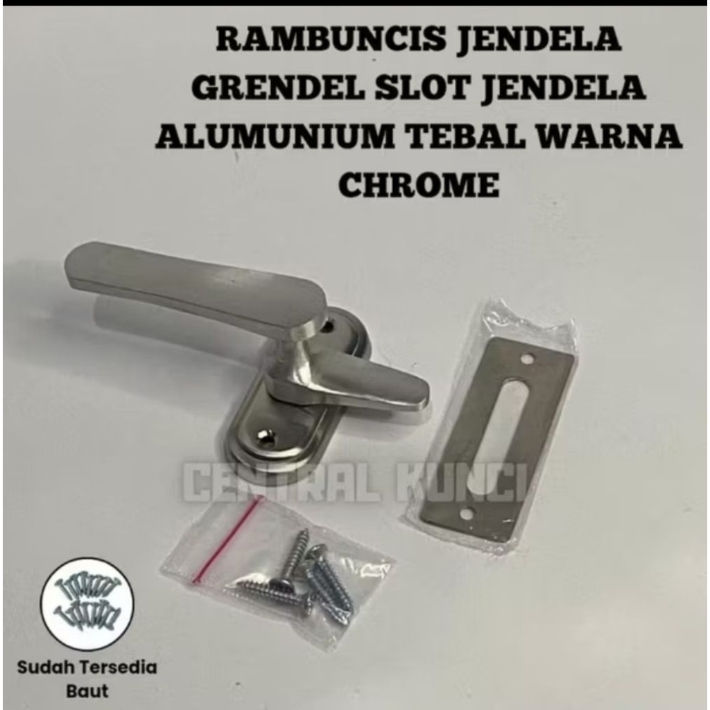 Rambuncis VANOLET Pengunci Jendela Slot Jendela Alumunium Tebal