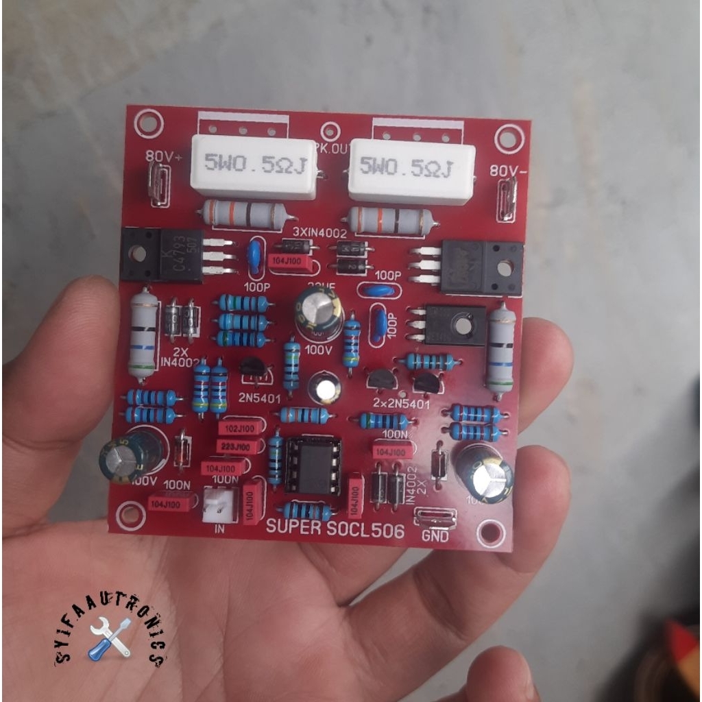 Kit Driver SOCL 506 PCB Fiber FR1 komponen bagus