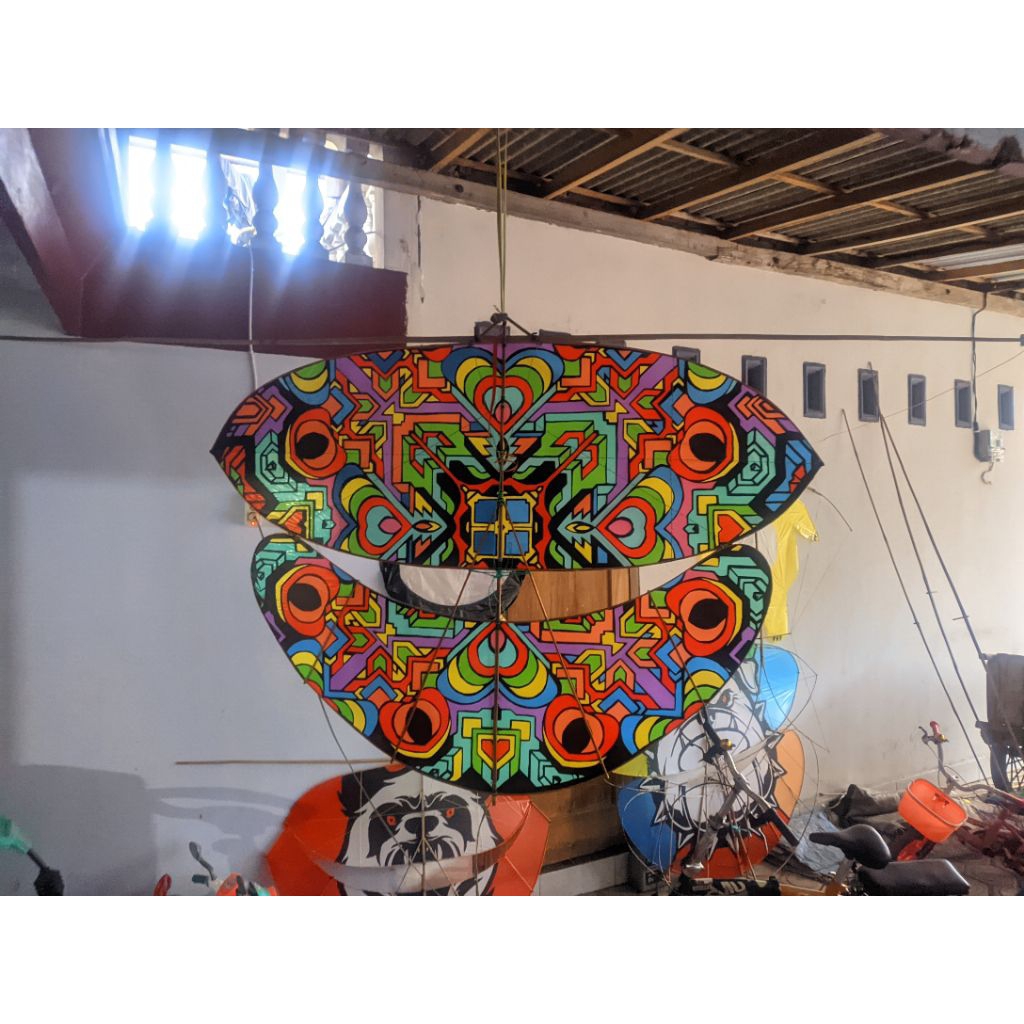 samak layangan gapangan motif full arsir