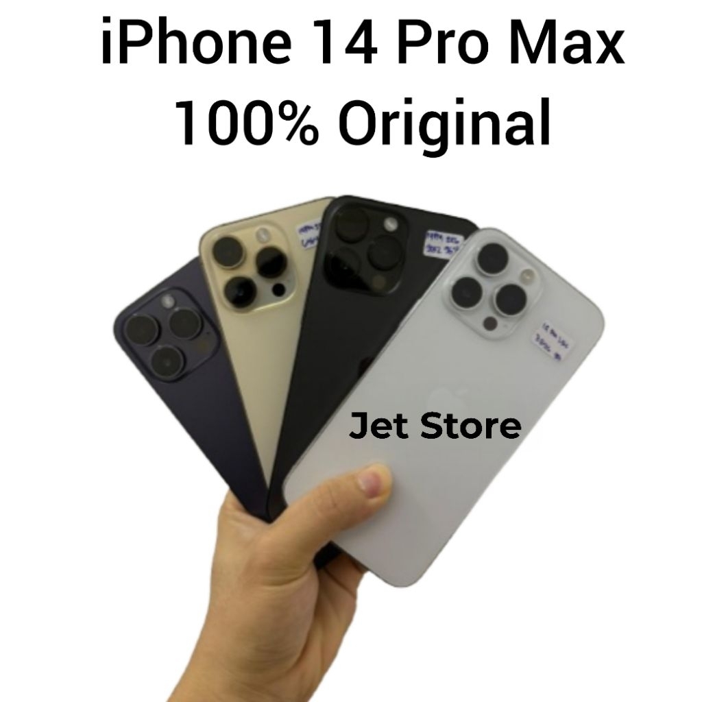 iPhone 14 Pro Max 5G 128GB 256GB 512GB 1TB SPACE BLACK GOLD SILVER DEEP PURPLE Second Bekas Seken Mu