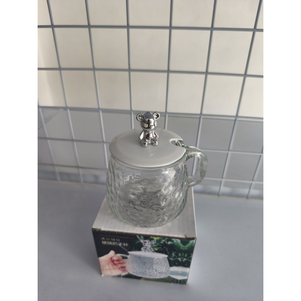 MUG GELAS KACA + TUTUP