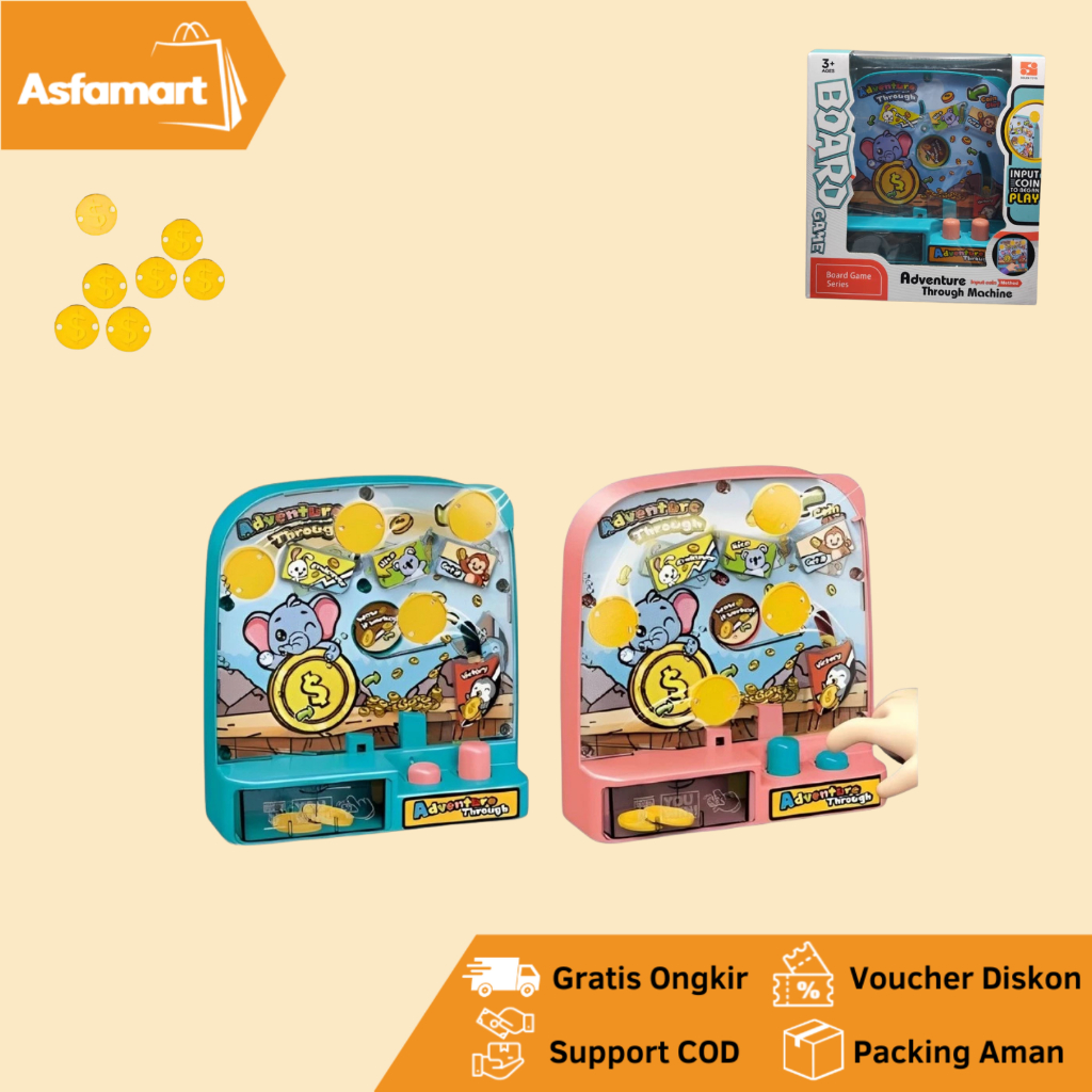 Mainan Anak Mesin Alat Koin Interaktif Board Game Adventure 008-973A Murah