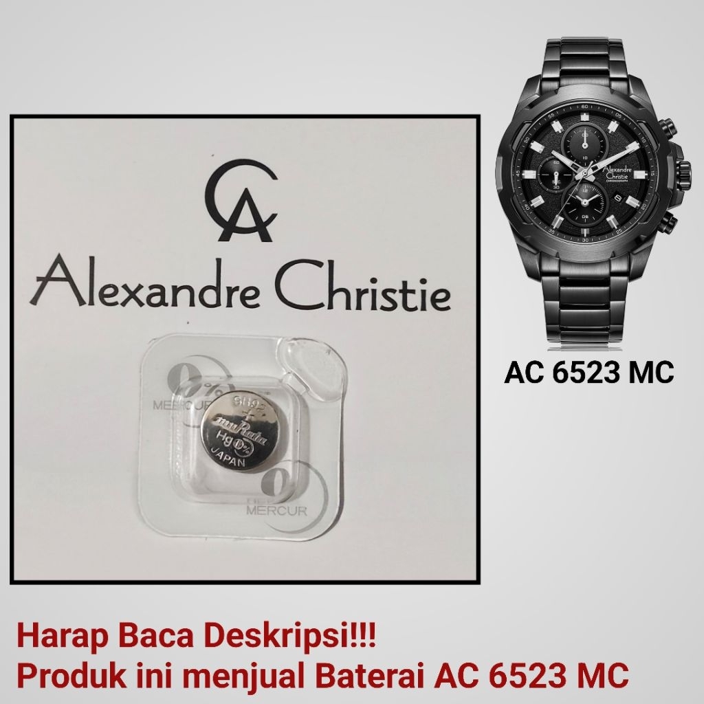 Baterai Jam Tangan  Alexandre Christie AC 6523 MC