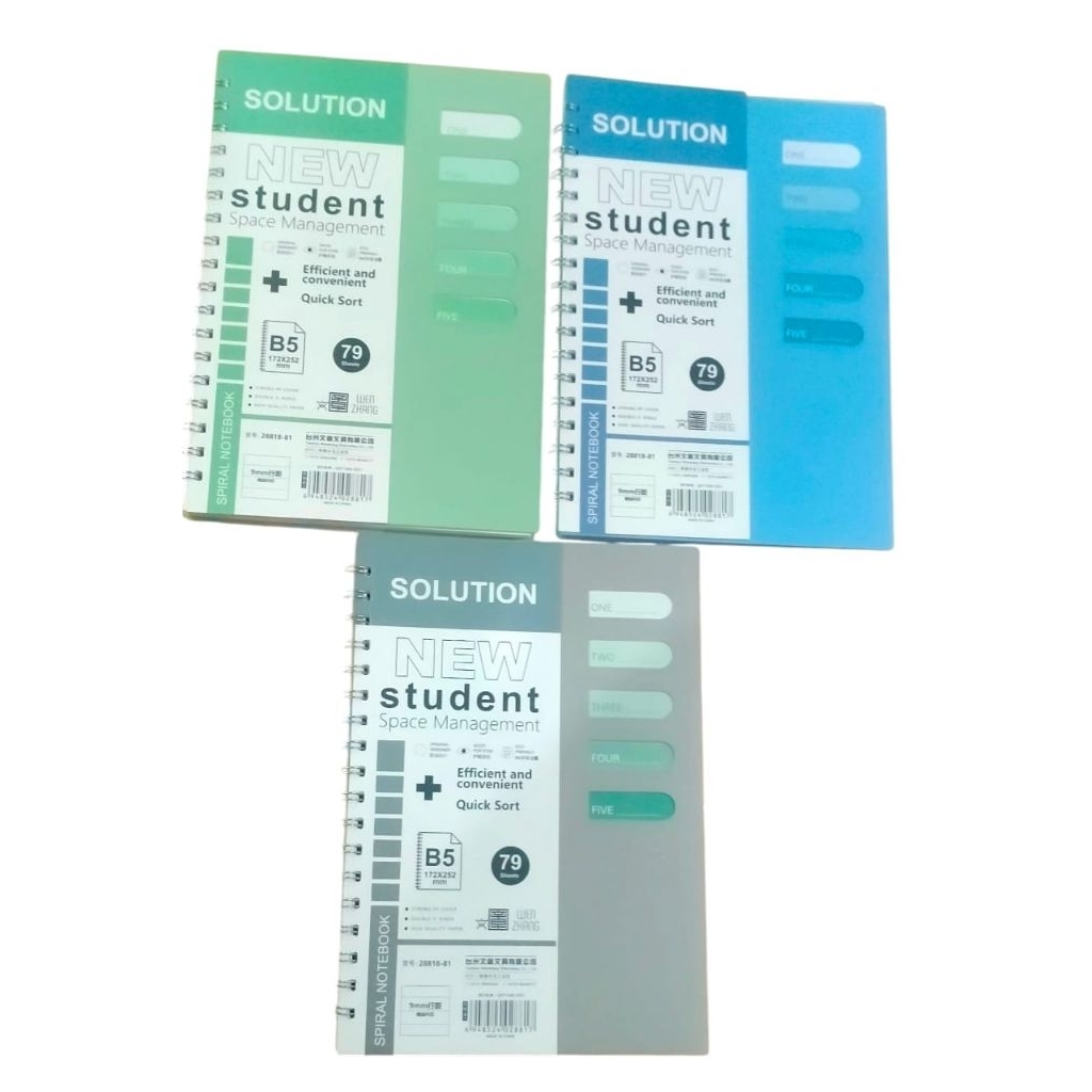 BUKU SPIRAL NOTEBOOK TEBAL B5 isi 50 lembar
