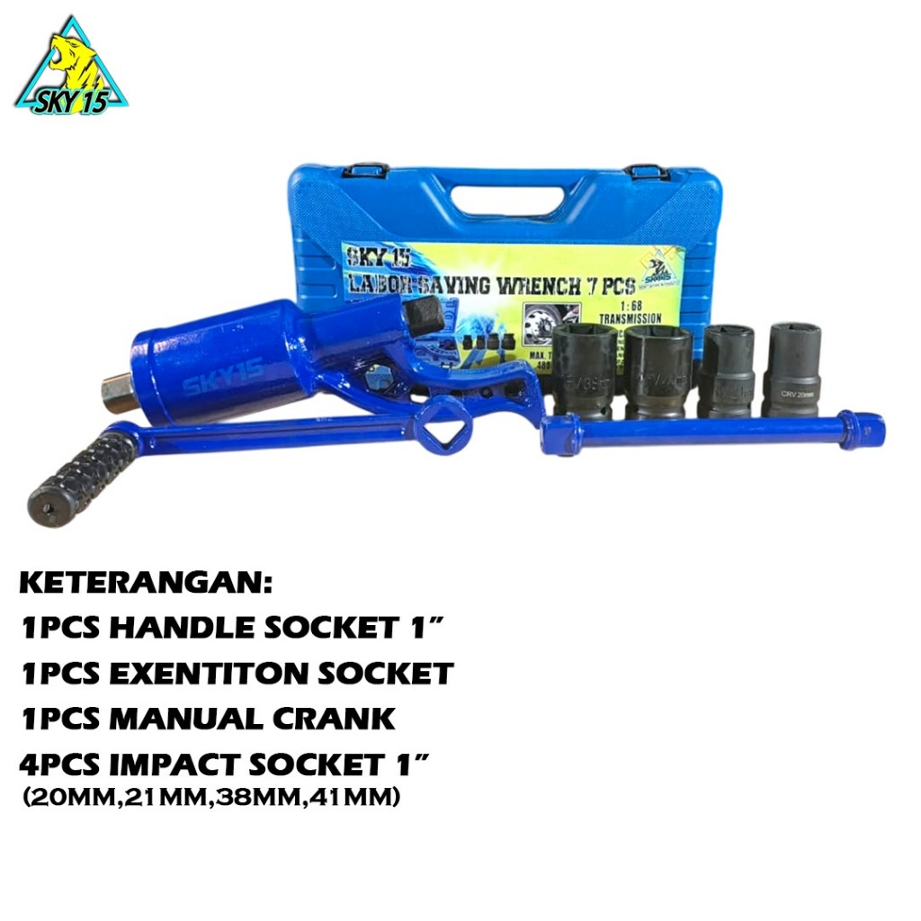 SKY-15 Kunci Torsi Momen Manual 1 Inch 7 Pcs – Kunci Pembuka dan pengencang baut roda truk dan bus