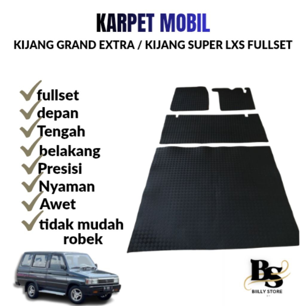 KARPET LANTAI MOBIL KIJANG GRAND EXTRA / KIJANG SUPER LXS