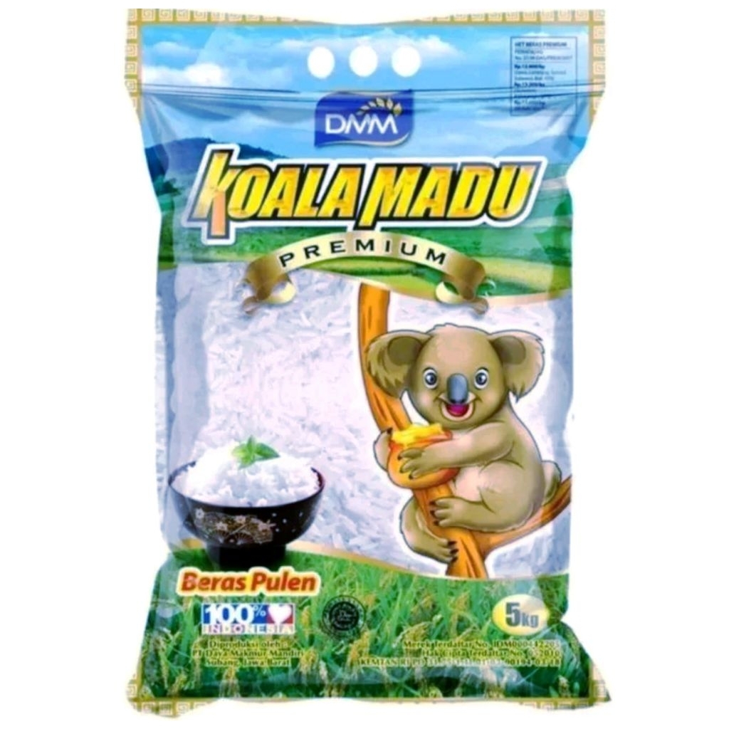 Beras Premium | Beras Raja Koala Madu 5KG | Local Beras