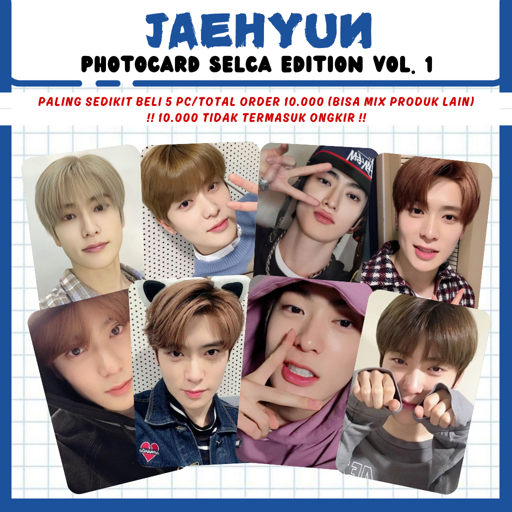 PHOTOCARD JAEHYUN NCT SELCA EDITION UNOFF